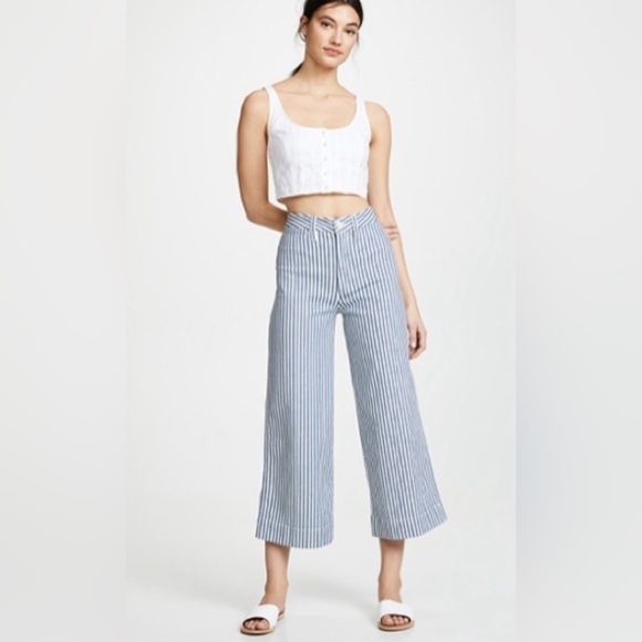 Madewell Emmett Wide Leg Crop Pants - Picture 1 of 13